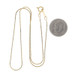 Yellow Gold Serpentine Chain Necklace 15 1/4" - 14k
