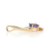 Yellow Gold Tanzanite Diamond Pendant - 14k Oval .42ctw