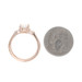 Rose Gold Diamond Engagement Ring - 14k Oval 1.32ctw IGI