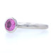 Palladium Pink Sapphire Solitaire Ring Round 1.40ct Engagement Size 6 3/4