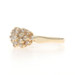 Yellow Gold Diamond Cluster Ring 14k Round Brilliant .50ctw