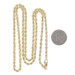 Yellow Gold Diamond Cut Rope Chain Necklace 22"  10k Gold