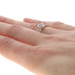 White Gold Diamond Semi-Mount Hidden Halo Engagement Ring - 14k .33ctw