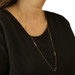 Yellow Gold Cable Chain Station Necklace 30" - 14k