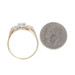 Yellow Gold Diamond Art Deco Engagement Ring - 14k European .36ctw