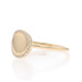 Yellow Gold Diamond Halo Engravable Ring 14k Round Brilliant
