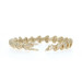 Yellow Gold Diamond Ribbon Link Bracelet 7" - 14k Round & Baguette 4.00ctw