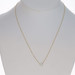Yellow Gold Diamond Solitaire Bezel Necklace - 14k Round .70ct GIA