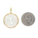 Ippolita Lollipop Initial I Quartz MOP Pendant Yellow Gold 14k Monogram Letter