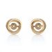 Yellow Gold Circle Twist Earring Enhancers - 14k Stud Jackets