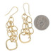 Yellow Gold Geometric Dangle Earrings - 14k Pierced