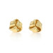 Yellow Gold Love Knot Stud Earrings - 18k Pierced