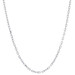 White Gold Diamond Cut Cable Chain Necklace 20" - 14k Lobster Claw Clasp