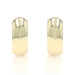 Yellow Gold Round Hoop Earrings 14k Pierced