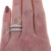 White Gold Diamond Enhancer Wedding Band - 14k Round 1.00ctw Wrap Jacket Ring