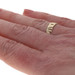 White Gold Mom Heart Band - 10k Family Love Ring