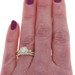 Yellow Gold Diamond Halo Engagement Ring & Wedding Band - 14k Round .95ctw