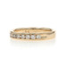 Yellow Gold Diamond Wedding Band - 14k Round Brilliant .34ctw Channel Set Ring