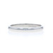White Gold Wedding Band - 14k Stackable Ring
