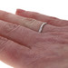 White Gold Wedding Band - 14k Stackable Ring