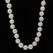 White Gold Cultured Pearl Knotted Strand Necklace 15" - 14k Bead Star of David