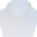 White Gold Cultured Pearl Knotted Strand Necklace 15" - 14k Bead Star of David
