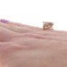 Yellow Gold Amethyst Swiss Blue Topaz Diamond Ring 14k Triangle .75ctw Two-Stone