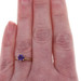 Yellow Gold Amethyst Vintage Solitaire Ring - 14k Round .71ct