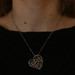 Le Vian Diamond Butterfly Heart Pendant Necklace 18" Sterling & Gold 925 & 18k