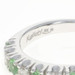 Kallati Tsavorite Garnet & Diamond Band - White Gold 9k Rnd .63ctw Wedding Ring