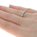 Platinum Diamond Vintage Wedding Band - 900 Single Cut .35ctw Seven-Stone Ring