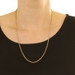 Yellow Gold Wheat Chain Necklace 22 3/4" - 14k
