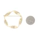 Georg Jensen Twisted Ribbon Wreath Brooch - Yellow Gold 18k Circle Pin