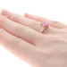 Rose Gold Lab-Created Ruby Edwardian Solitaire Ring - 10k Emerald 1.60ct Antique