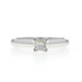 White Gold Diamond Solitaire Engagement Ring - 14k Princess .25ct