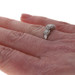 White Gold Diamond Ring - 10k Single & Round Brilliant .25ctw Halo Trio