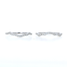 White Gold Diamond Set of 2 Enhancer Wedding Bands 14k Rd .50ctw Guard Rings