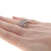 White Gold Diamond Crossover Band - 14k Round Brilliant 1.00ctw Ring