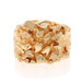 Yellow Gold Men's Nugget-Textured Ring - 14k Statement