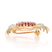 Yellow Gold Ruby Diamond Crab Brooch/Pendant 14k Rd 1.20ctw Ocean Life Beach Sea