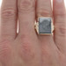 Yellow Gold Hematite Vintage Cameo Men's Ring 14k Intaglio