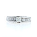 Leo Schachter Diamond Engagement Ring - White Gold 14k Princess 1.50ctw