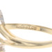 Yellow Gold Diamond Cluster Bypass Ring - 10k Single Waterfall