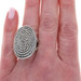 David Yurman Midnight Melange Cable Coil Diamond Cocktail Ring - Sterling 925