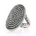 David Yurman Midnight Melange Cable Coil Diamond Cocktail Ring - Sterling 925