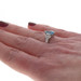 White Gold Swiss Blue Topaz Diamond Ring - 14k Marquise 1.26ctw