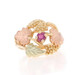 South Dakota Gold Co. Black Hills Gold Ruby Ring - Yellow Gold 10k .18ct Vines