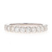 White Gold Diamond Wedding Band - 14k Round Brilliant 1.04ctw Ring
