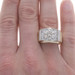 Yellow Gold Diamond Men's Ring - 10k Round Brilliant 2.20ctw Cluster