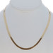 Yellow Gold Herringbone Chain Necklace 18 1/4" - 14k